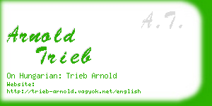 arnold trieb business card